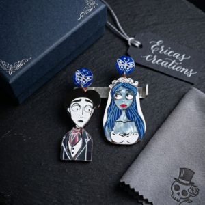Corpse bride Victor and Emily dangles