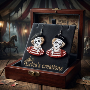 Creepy Mime earrings
