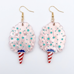 Cotton candy earrings